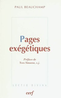 Front cover_Pages exégétiques