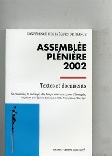 Couverture_Assemblée plénière 2002, Lourdes, 3-9 novembre