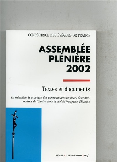 Couverture_Assemblée plénière 2002, Lourdes, 3-9 novembre