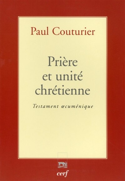 Front cover_Prière et unité chrétienne