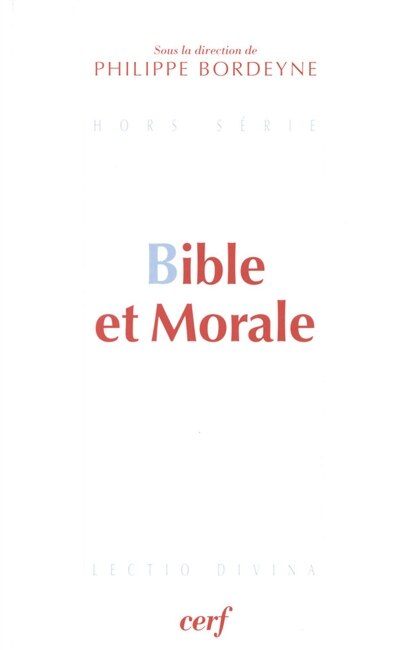 Front cover_Bible et morale
