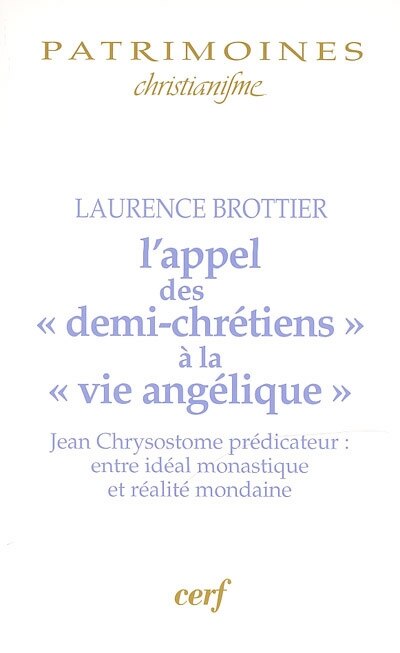 Front cover_L' appel des demi-chrétiens à la vie angélique