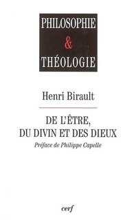 Front cover_De l'être, du divin et des dieux