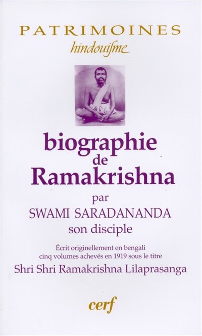 Front cover_Biographie de Ramakrishna