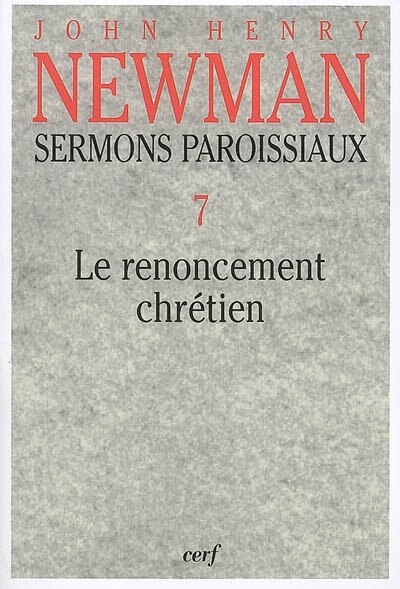 Front cover_Le renoncement chrétien