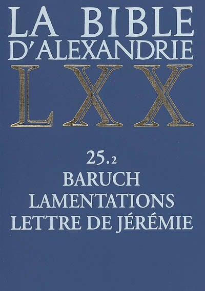 Front cover_Baruch, Lamentations, Lettre de Jérémie