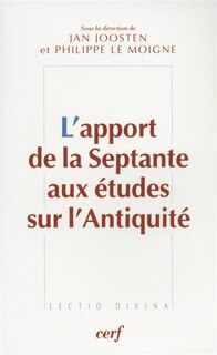 Front cover_L' apport de la Septante aux études sur l'Antiquité