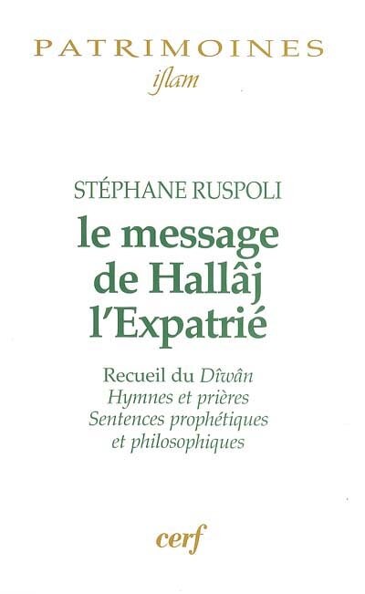 Couverture_Le message de Hallâj l'expatrié