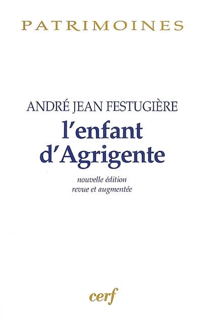 Front cover_L' enfant d'Agrigente