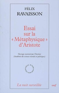 Front cover_Essai sur la Métaphysique d'Aristote