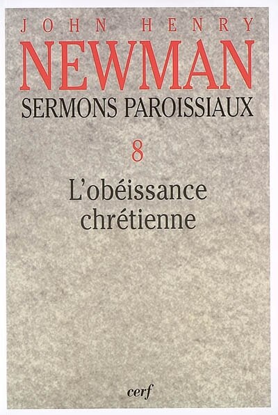 Front cover_L' ob&eacute;issance chr&eacute;tienne