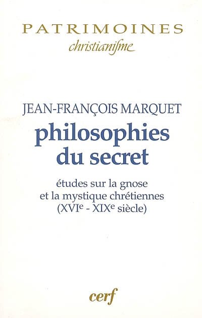 Couverture_Philosophies du secret
