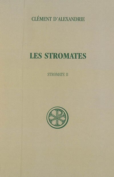 Front cover_Les Stromates, Vol. 2. Stromate II