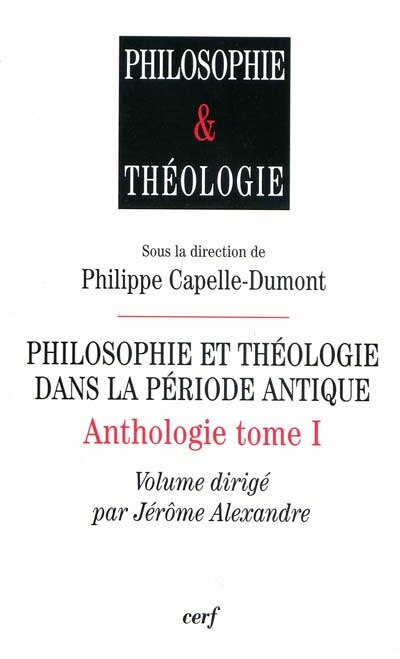 Front cover_Philosophie et théologie dans la période antique