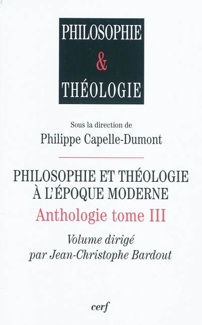 Front cover_Philosophie et théologie à l'époque moderne