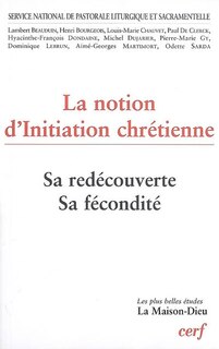 Front cover_La notion d'initiation chrétienne