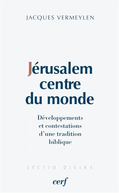 Front cover_Jérusalem, centre du monde