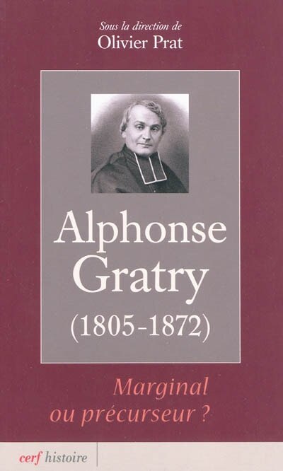 Couverture_Alphonse Gratry (1805-1872)