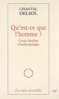 Front cover_Qu'est-ce que l'homme ?