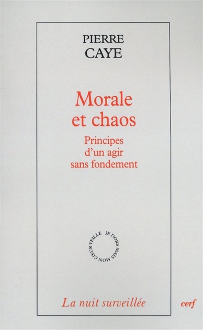 Front cover_Morale et chaos
