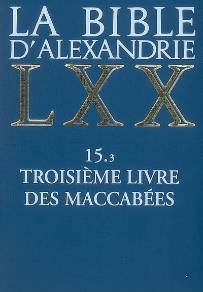 Couverture_Troisième livre des Maccabées