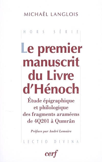 Front cover_Le premier manuscrit du Livre d'Hénoch