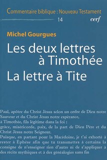 Couverture_Les deux lettres à Timothée ; La lettre à Tite