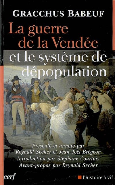 Front cover_La guerre de la Vendée et le système de dépopulation