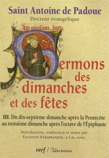 Front cover_Du dix-septième dimanche après la Pentecôte au troisième dimanche après l'octave de l'Épiphanie
