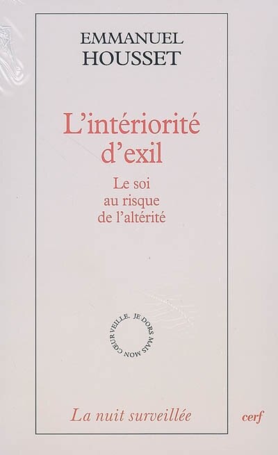 Front cover_L' intériorité d'exil