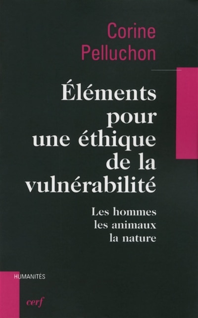 Front cover_Eléments pour une éthique de la vulnérabilité