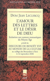 Front cover_L' amour des lettres et le désir de Dieu