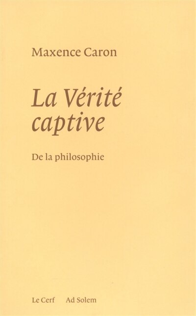 Front cover_La vérité captive