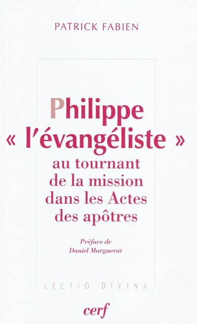 Front cover_Philippe l'Evangéliste
