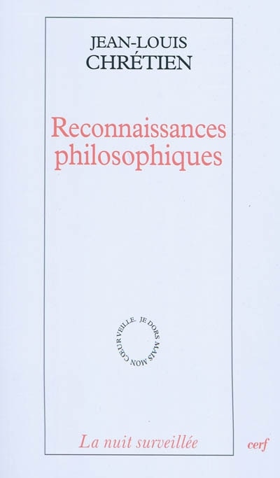 Front cover_Reconnaissances philosophiques