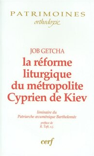 Front cover_La réforme liturgique du métropolite Cyprien de Kiev