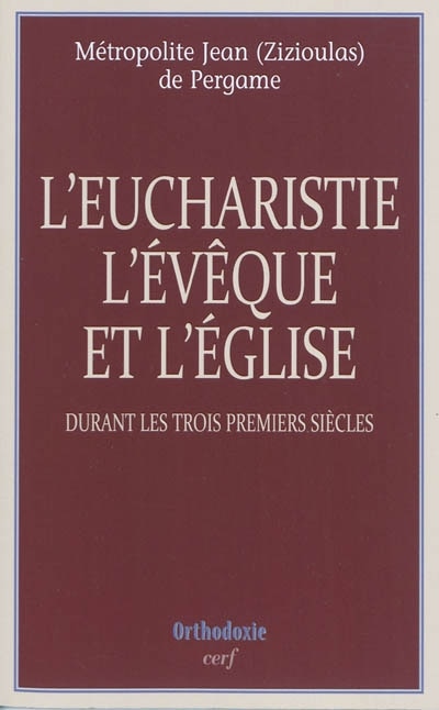 Front cover_L' eucharistie, l'évêque et l'Eglise