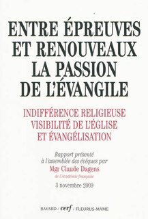 Front cover_Entre épreuves et renouveaux, la passion de l'Évangile