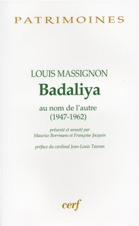 Couverture_Badaliya : au nom de l'autre (1947-1962)