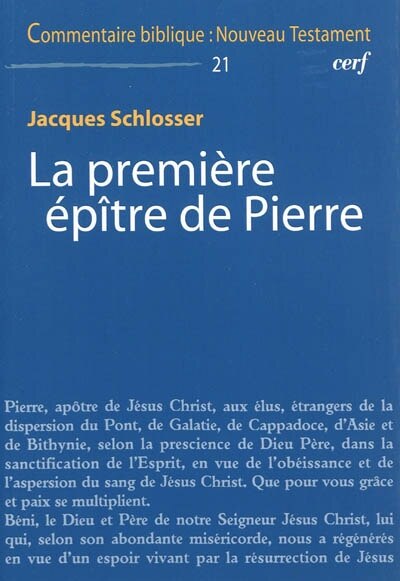 Front cover_La premi&egrave;re &eacute;p&icirc;tre de Pierre