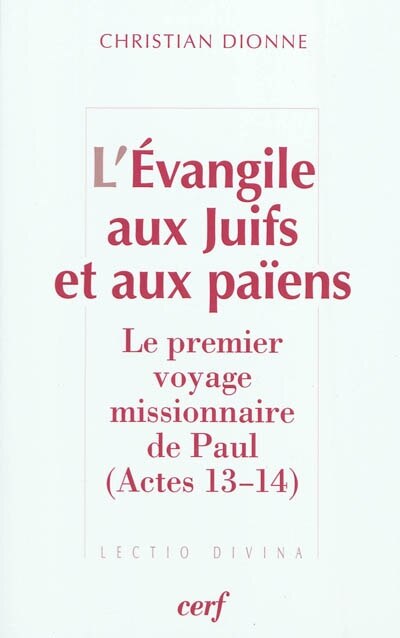 Front cover_L' Evangile aux Juifs et aux païens