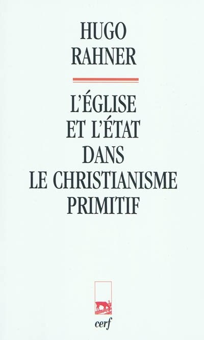 Front cover_L' Eglise et l'Etat dans le christianisme primitif