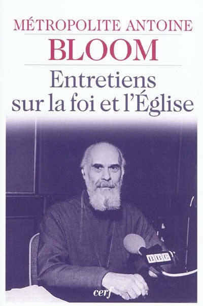 Front cover_Entretiens sur la foi et l'Eglise