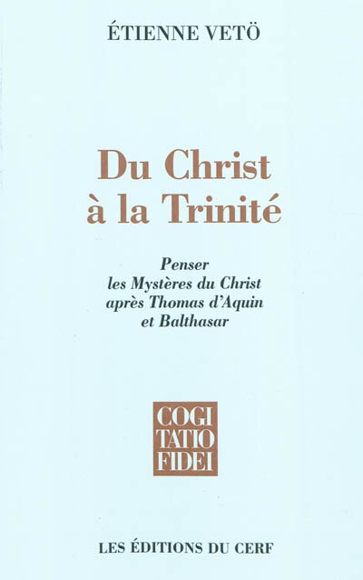 Front cover_Du Christ à la Trinité