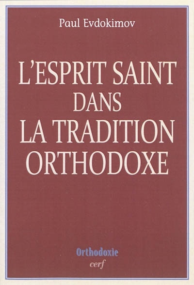 Front cover_L' Esprit Saint dans la tradition orthodoxe