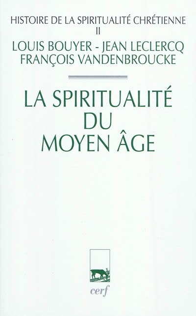 Front cover_La spiritualité du Moyen Age