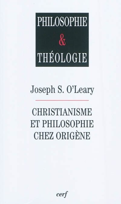 Front cover_Christianisme et philosophie chez Origène