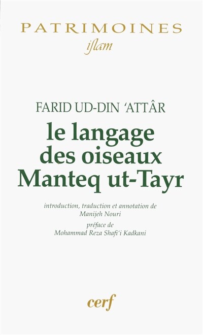 Front cover_Le langage des oiseaux = Manteq ut-Tayr