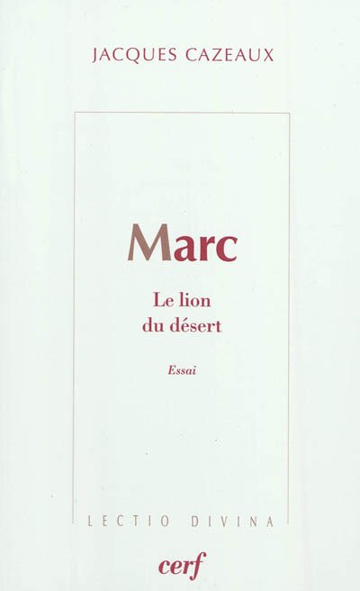Front cover_Marc, le lion du désert