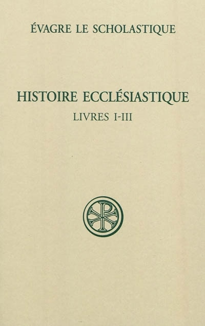 Front cover_Histoire ecclésiastique, Vol. 1. Livres I-III